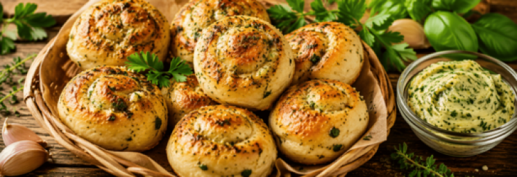 Gefüllte Pizzabrötchen